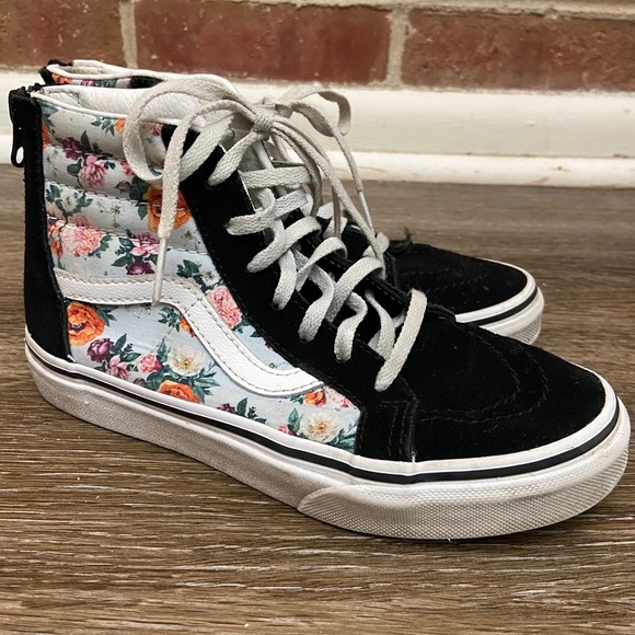 vans garden floral high top